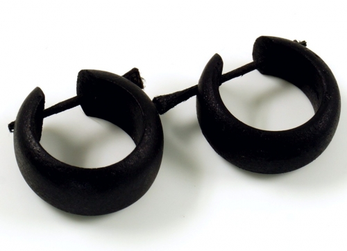 Wooden Creole, Ethno Wooden Earring - Uni Ø1,5 cm