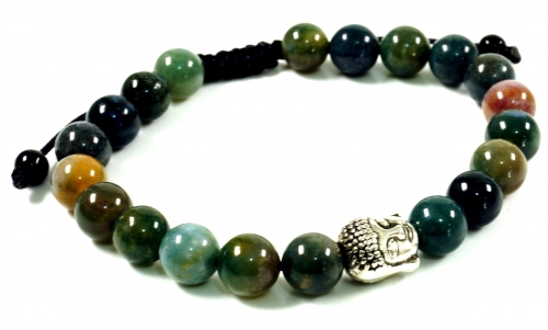 Mala, Buddha bracelet, hand mala agate green - Model 26