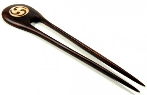 Holz Haarspange, Haarnadel, Haarforke Nr. 14 - 16 cm