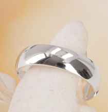 Plain silver toe ring - model 2