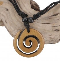 Ethno amulet, Tibet necklace, Tibet jewelry - spiral