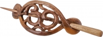 Ethno Holz Haarspange mit Stab, Boho Haarschmuck - OM/Modell 2
