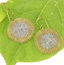 Boho crochet wire earrings - model 2