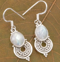 Indian silver earrings, ethno earrings, boho ornament earrings - ..