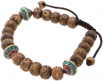 Mala Buddha bracelet Bodhi seeds, hand mala - model 25