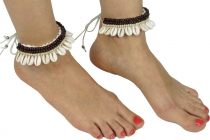 Anklet, foot jewelry, goa jewelry, barefoot ornament, necklace - ..