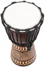wooden drum, percussion rhythm sound instrument, (Djembe) with ca..