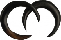 Wood earring, stretch spiral, tunnel earring plug - model 6