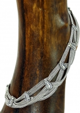 Indian anklet, oriental white metal anklet - Model 11