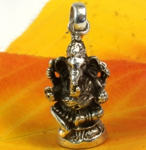 Silver pendant Ganesha talisman - 9