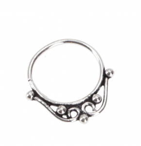 Creole, Septum Ring, Nasenring, Nasenpiercing, Mini Ohrring, Ohrpiercing - Model 24 Ø1 cm